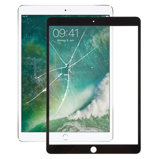 For iPad Pro 10.5 Front Screen Outer Glass Lens with OCA Optically Clear Adhesive(Black) by buy2fix