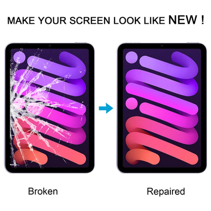 For iPad mini 6 Front Screen Outer Glass Lens with OCA Optically Clear Adhesive(Black) by buy2fix