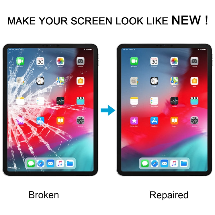 For iPad Pro 11 2018 2020 Front Screen Outer Glass Lens with OCA Optically Clear Adhesive(Black) by buy2fix