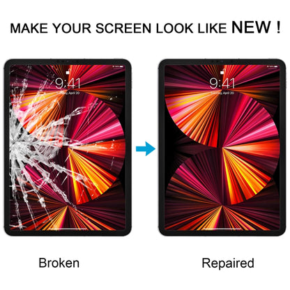 For iPad Pro 11 2021 2022 Front Screen Outer Glass Lens with OCA Optically Clear Adhesive(Black) by buy2fix