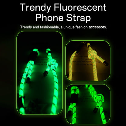ROCK Multifunctional Luminous Phone Crossbody Lanyard Wrist Lanyard(Fluorescent Blue) - Lanyards & Wrist Straps by ROCK | Online Shopping UK | buy2fix