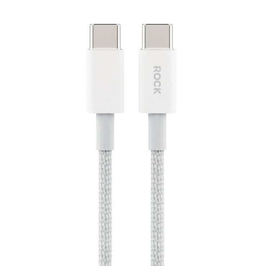 ROCK Z20 60W USB-C / Type-C to USB-C / Type-C Fast Charging Data Cable, Length:1m(Grey White)