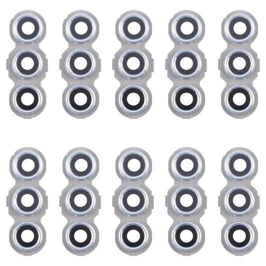 For Samsung Galaxy C55 SM-C556 10pcs Original Rear Camera Lens Cover(Silver) - Camera Series by buy2fix | Online Shopping UK | buy2fix