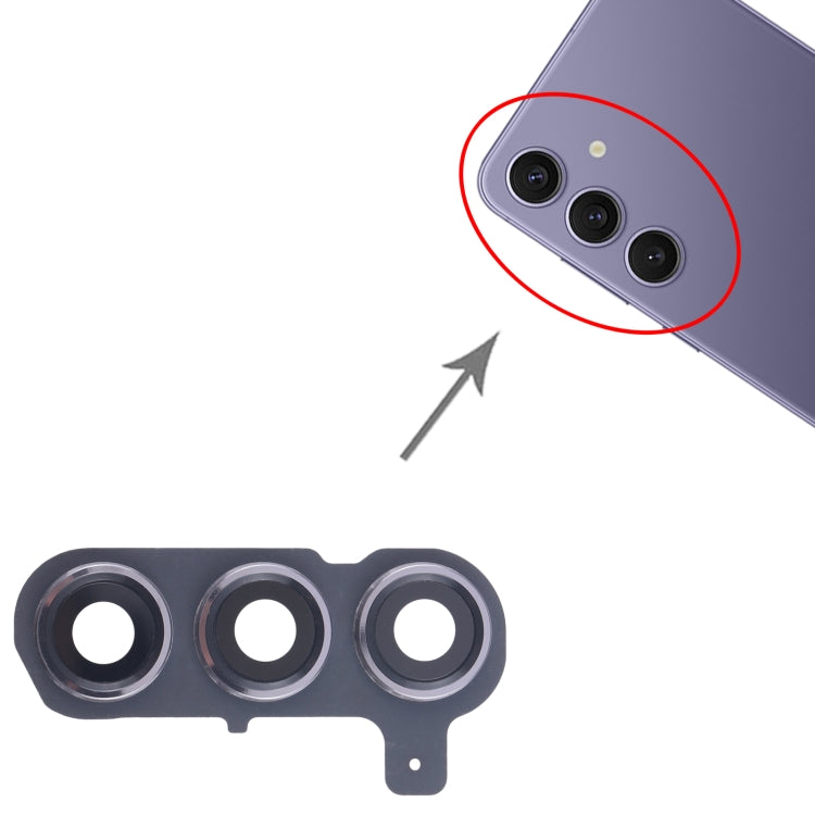 For Samsung Galaxy S24+ SM-S926B 10pcs Original Rear Camera Lens Cover(Silver) -  by buy2fix | Online Shopping UK | buy2fix