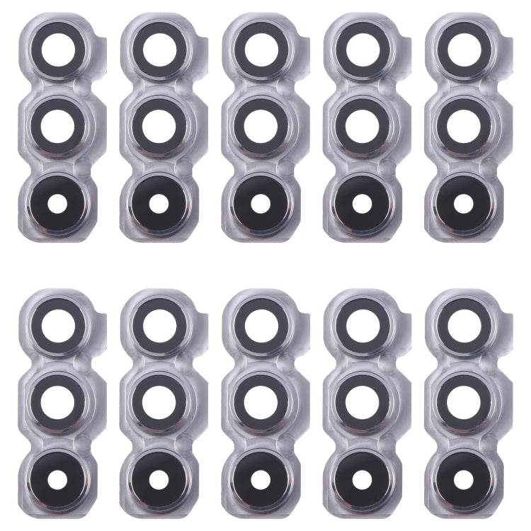 For Samsung Galaxy A54 SM-A546B 10pcs Original Rear Camera Lens Cover(Silver) - Camera Series by buy2fix | Online Shopping UK | buy2fix