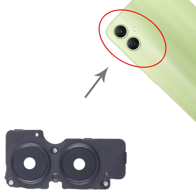 For Samsung Galaxy A05 SM-A055F 10pcs Original Rear Camera Lens Cover(Black) - Camera Series by buy2fix | Online Shopping UK | buy2fix