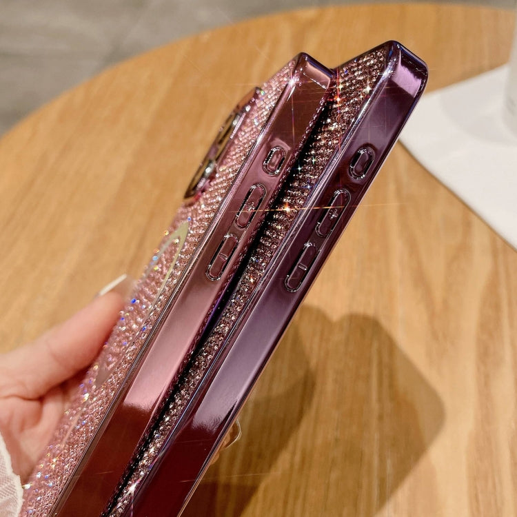 For iPhone 14 Diamonds Plated Magsafe Phone Case(Colorful) by buy2fix