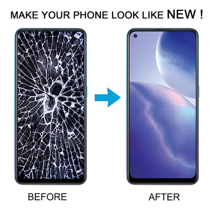 For OPPO A95 4G OLED LCD Screen Digitizer Full Assembly with Frame by buy2fix