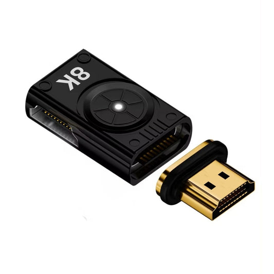 8K 60Hz HDTV to HDTV Side Bend Magnetic Converter(Black Right Bend) by buy2fix