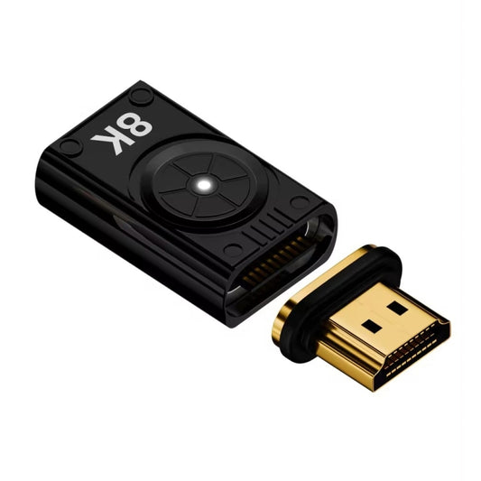 8K 60Hz HDTV to HDTV Side Bend Magnetic Converter(Black Left Bend) by buy2fix