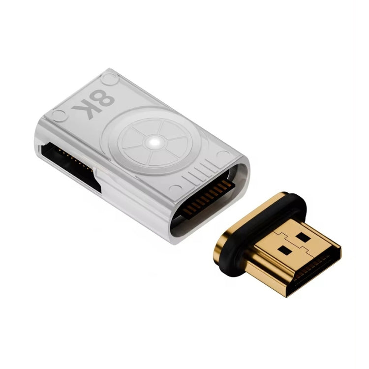 8K 60Hz HDTV to HDTV Side Bend Magnetic Converter(Sliver Right Bend) by buy2fix