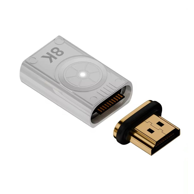 8K 60Hz HDTV to HDTV Side Bend Magnetic Converter(Sliver Left Bend) by buy2fix