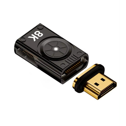 8K 60Hz HDTV to HDTV Side Bend Magnetic Converter(Brown Right Bend) by buy2fix