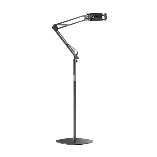 Yesido C295 Aluminum Alloy Floor Stand For Tablets/Phones(Black) - Lazy Bracket by Yesido | Online Shopping UK | buy2fix