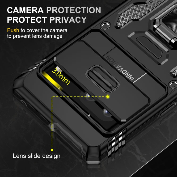 For Google Pixel 9/9 Pro Armor PC + TPU Camera Shield Phone Case(Black) by buy2fix