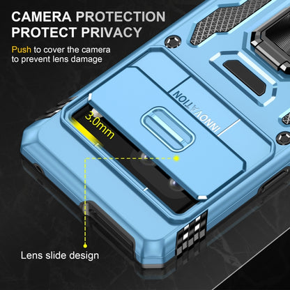 For Google Pixel 9/9 Pro Armor PC + TPU Camera Shield Phone Case(Light Blue) by buy2fix