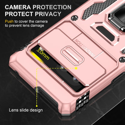 For Google Pixel 9/9 Pro Armor PC + TPU Camera Shield Phone Case(Rose Gold) by buy2fix