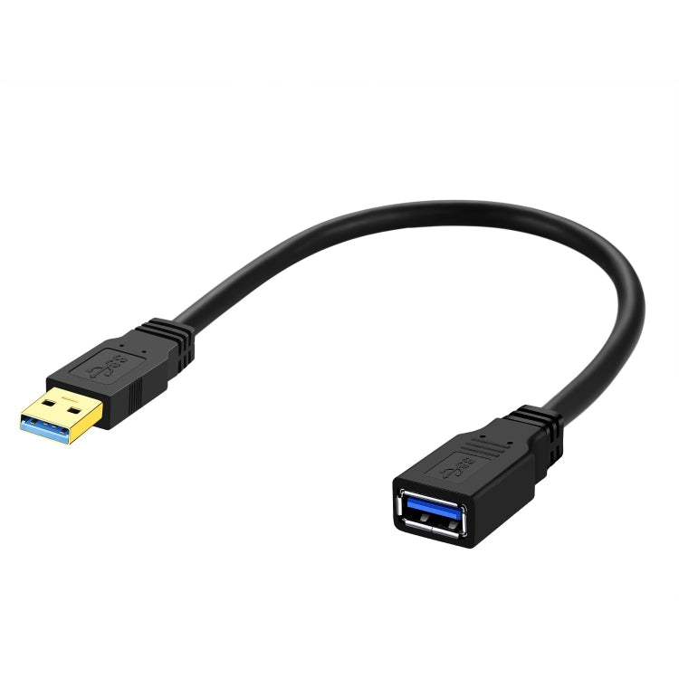 USB 3.0 Female To USB 3.0 Male PVC Cable, Length:0.3m(Black) by buy2fix