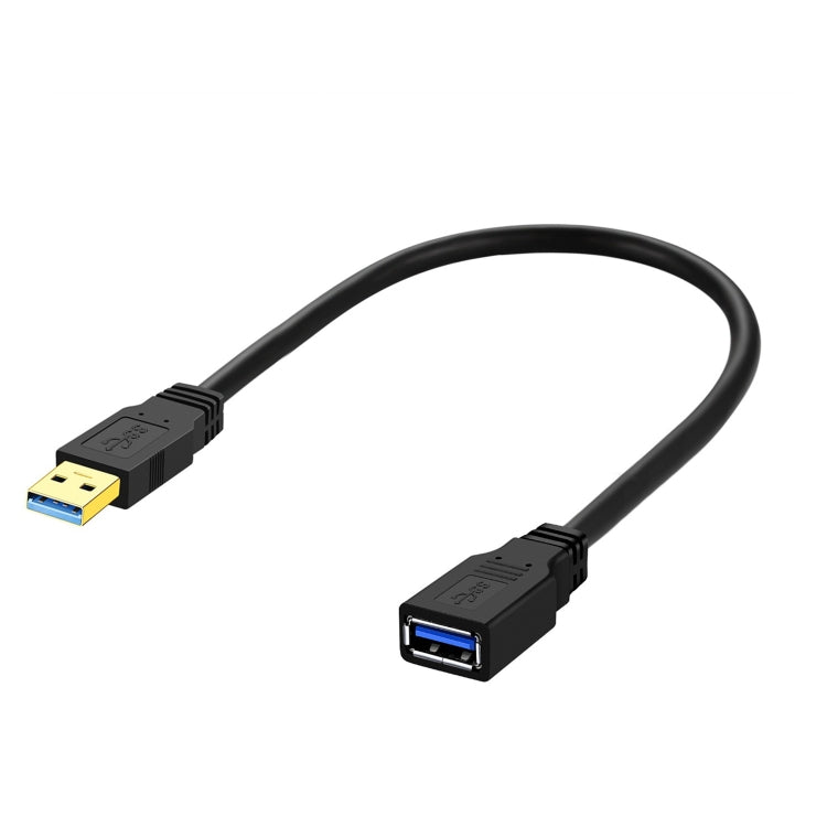 USB 3.0 Female To USB 3.0 Male PVC Cable, Length:0.6m(Black) by buy2fix