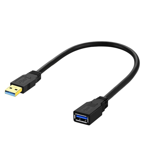 USB 3.0 Female To USB 3.0 Male PVC Cable, Length:0.6m(Black) by buy2fix