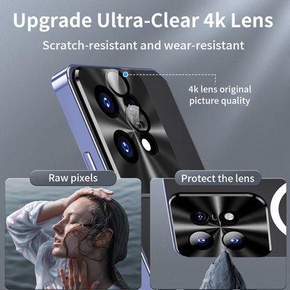 For Motorola Edge 50 Pro Frosted Metal MagSafe Magnetic Phone Case(Puprle) - Motorola Cases by buy2fix | Online Shopping UK | buy2fix