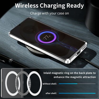 For Motorola Edge 50 Ultra Frosted Metal MagSafe Magnetic Phone Case(Silver) - Motorola Cases by buy2fix | Online Shopping UK | buy2fix