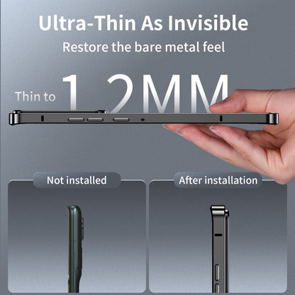 For Motorola Moto X50 Ultra Frosted Metal MagSafe Magnetic Phone Case(Black) - Motorola Cases by buy2fix | Online Shopping UK | buy2fix