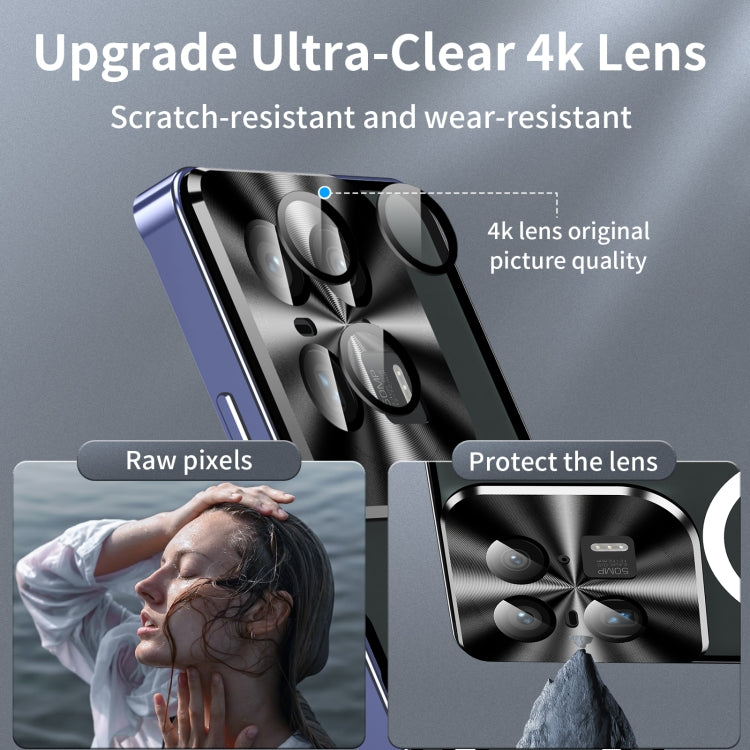 For Motorola Moto X50 Ultra Frosted Metal MagSafe Magnetic Phone Case(Puprle) - Motorola Cases by buy2fix | Online Shopping UK | buy2fix