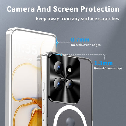 For Motorola Edge 50 Frosted Metal MagSafe Magnetic Phone Case(Silver) - Motorola Cases by buy2fix | Online Shopping UK | buy2fix