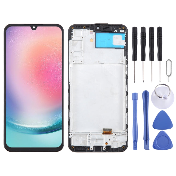 For Samsung Galaxy A24 SM-A245F 6.43inch OLED LCD Screen Digitizer Full Assembly with Frame - LCD Screen by buy2fix | Online Shopping UK | buy2fix