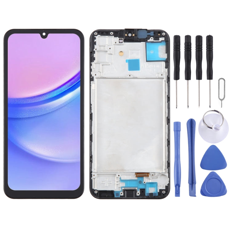 For Samsung Galaxy A15 4G SM-A155F 6.36inch OLED LCD Screen Digitizer Full Assembly with Frame - LCD Screen by buy2fix | Online Shopping UK | buy2fix