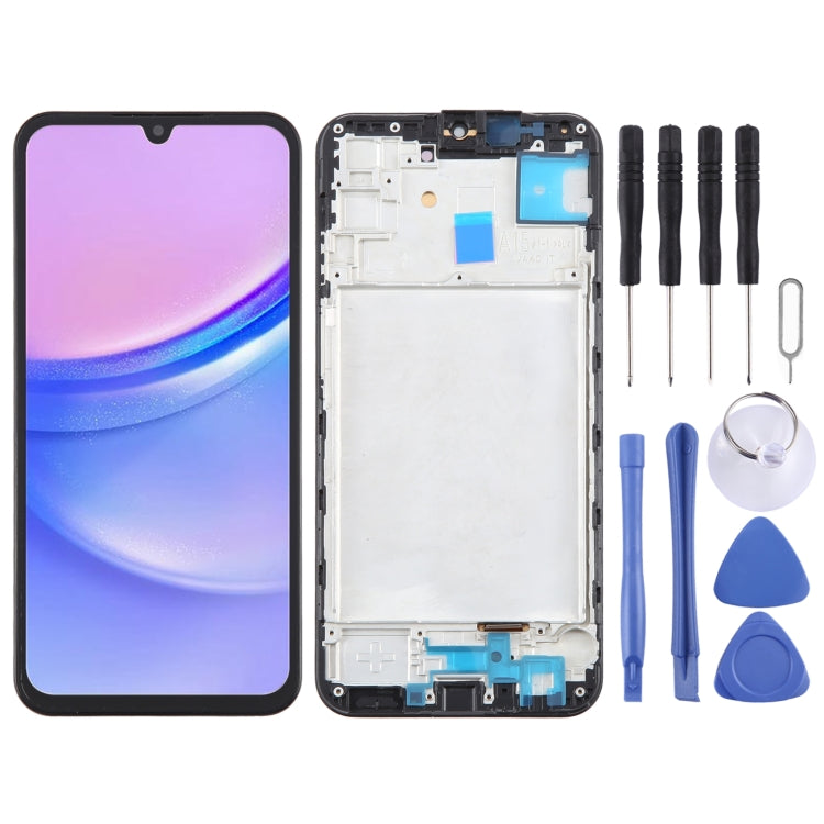 For Samsung Galaxy A15 4G SM-A155F 6.43inch OLED LCD Screen Digitizer Full Assembly with Frame - LCD Screen by buy2fix | Online Shopping UK | buy2fix