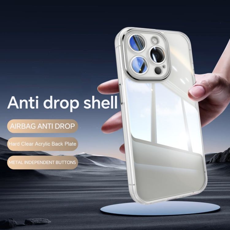 For iPhone 15 Pro Acrylic Hybrid TPU Armor Shockproof Phone Case(Transparent) - iPhone 15 Pro Cases by buy2fix | Online Shopping UK | buy2fix