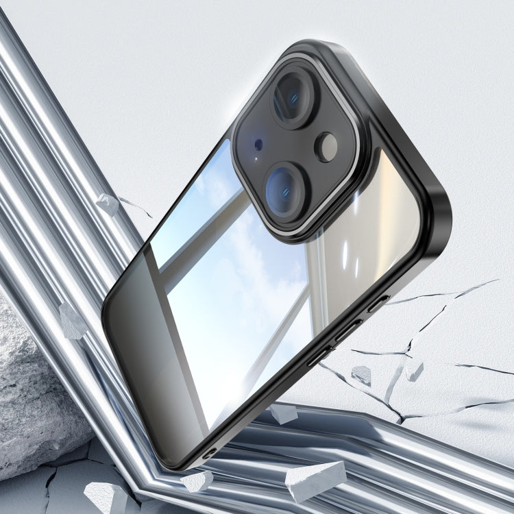 For iPhone 15 Acrylic Hybrid TPU Armor Shockproof Phone Case(Black) - iPhone 15 Cases by buy2fix | Online Shopping UK | buy2fix