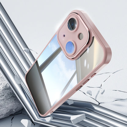 For iPhone 15 Acrylic Hybrid TPU Armor Shockproof Phone Case(Pink) - iPhone 15 Cases by buy2fix | Online Shopping UK | buy2fix