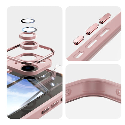 For iPhone 15 Acrylic Hybrid TPU Armor Shockproof Phone Case(Pink) - iPhone 15 Cases by buy2fix | Online Shopping UK | buy2fix