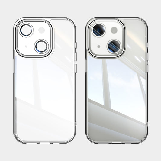 For iPhone 15 Acrylic Hybrid TPU Armor Shockproof Phone Case(Transparent) - iPhone 15 Cases by buy2fix | Online Shopping UK | buy2fix