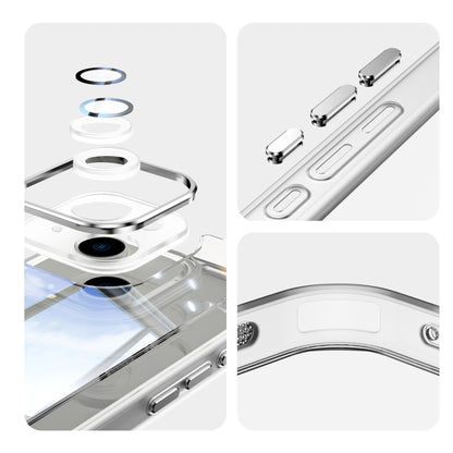 For iPhone 15 Acrylic Hybrid TPU Armor Shockproof Phone Case(Transparent) - iPhone 15 Cases by buy2fix | Online Shopping UK | buy2fix