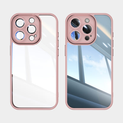 For iPhone 13 Pro Acrylic Hybrid TPU Armor Shockproof Phone Case(Pink) by buy2fix