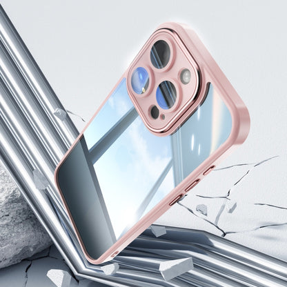 For iPhone 13 Pro Acrylic Hybrid TPU Armor Shockproof Phone Case(Pink) by buy2fix