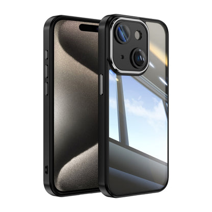 For iPhone 13 Acrylic Hybrid TPU Armor Shockproof Phone Case(Black) by buy2fix