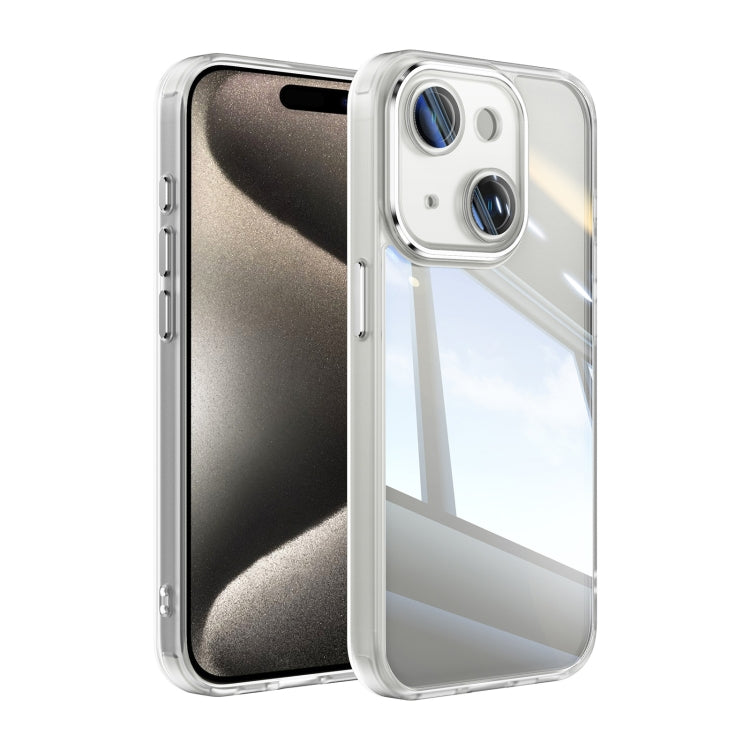 For iPhone 13 Acrylic Hybrid TPU Armor Shockproof Phone Case(Transparent) by buy2fix