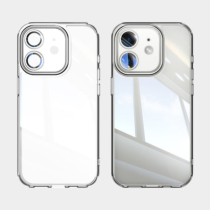 For iPhone 12 Acrylic Hybrid TPU Armor Shockproof Phone Case(Transparent) by buy2fix