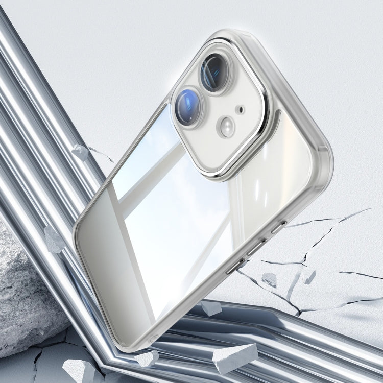 For iPhone 12 Acrylic Hybrid TPU Armor Shockproof Phone Case(Transparent) by buy2fix