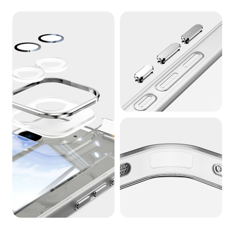 For iPhone 12 Acrylic Hybrid TPU Armor Shockproof Phone Case(Transparent) by buy2fix