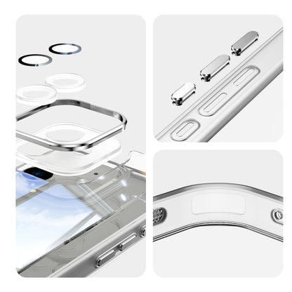 For iPhone 12 Acrylic Hybrid TPU Armor Shockproof Phone Case(Transparent) by buy2fix