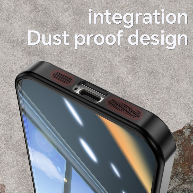For iPhone 12 Pro Acrylic Hybrid TPU Armor Shockproof Phone Case(Black) by buy2fix