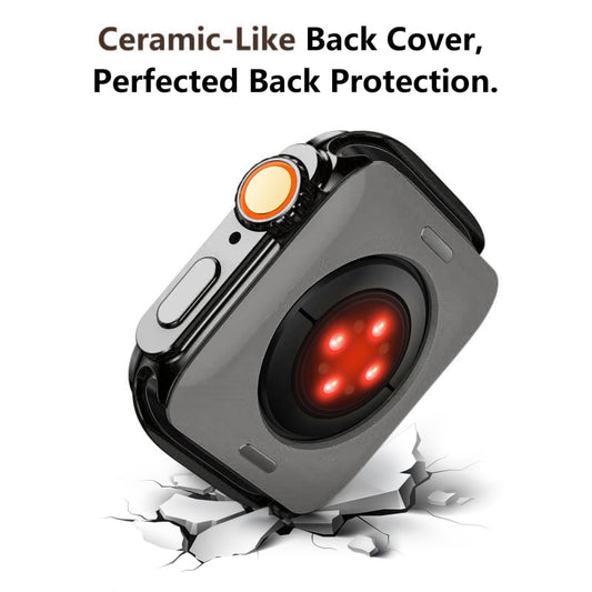 For Apple Watch Series 6 / 5 / 4 / SE 44mm Change to Ultra 49mm Titanium Alloy Watch Case(Grey) by buy2fix