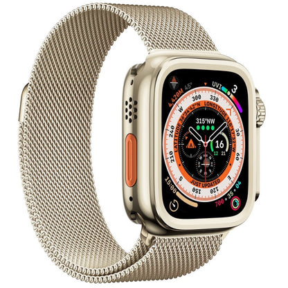 For Apple Watch Series 6 / 5 / 4 / SE 44mm Change to Ultra 49mm Titanium Alloy Watch Case(Titanium Color) by buy2fix