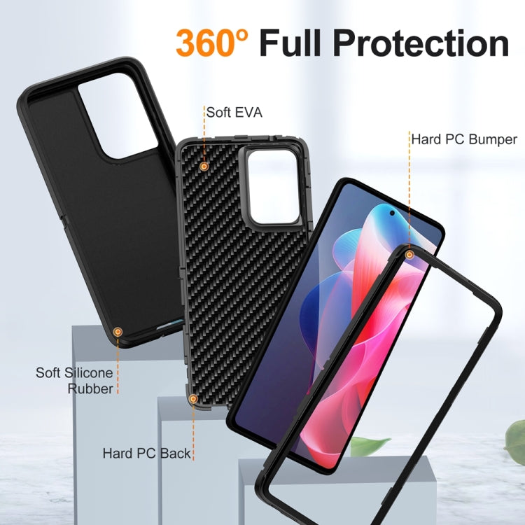 For Motorola Moto G Play 5G 2024 Life Waterproof Rugged PC + Silicone Phone Case(Black) by buy2fix